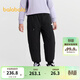 巴拉巴拉【商場(chǎng)同款】童裝兒童羽絨褲女童冬裝新款保暖長(cháng)褲子 黑色90001-灰鴨絨 160 cm-充絨量72g