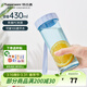 特百惠（Tupperware）瑩彩430ml男女學(xué)生簡(jiǎn)約便攜寬口戶(hù)外運動(dòng)夏季塑料水杯子 冰水藍430ml1個(gè)