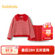 巴拉巴拉（BALABALA）童裝女童套裝洋氣春秋裝中大童長(cháng)袖甜美潮拜年服 中國紅60611 140cm