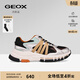 GEOX杰歐適ROBBIE圓頭厚底運動(dòng)低幫時(shí)尚休閑鞋早春男鞋 銀色 42