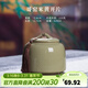 龍泉青瓷創(chuàng  )意中式防潮密封茶葉罐陶瓷家用存儲醒茶罐通用普洱紅茶收納茶倉 哥窯米黃開(kāi)片-禮盒裝 620ml