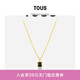 TOUS【新年禮物】 桃絲熊項鏈女士銀鍍小熊黑瑪瑙石項鏈耳釘情侶禮物 項鏈115434542