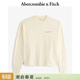 Abercrombie & Fitch美式復古舒適百搭做舊LOGO長(cháng)袖T恤春夏男裝123-4080 奶油色 M (180/100A)