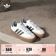adidas T頭鞋 SAMBAE百搭厚底增高板鞋德訓鞋男女阿迪達斯三葉草 白/一號黑(推薦腳型偏胖選大半碼)   38