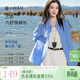 三彩2025秋季新款純色襯衫翻領(lǐng)寬松襯衣簡(jiǎn)約通勤疊穿Z 深海藍 XL 170/92A