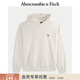 Abercrombie & Fitch經(jīng)典小麋鹿圖案美式復古抓絨套頭連帽衛衣25秋冬男裝122-5536 白色 L (180/108A)