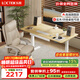 樂(lè )歌電動(dòng)升降桌電腦桌雙電機站立辦公學(xué)習寫(xiě)字書(shū)桌E5-N/1.4m原木色