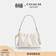 蔻馳（COACH）奧萊女士女包FAYE 22號拉繩手袋單肩斜挎包百搭 IM/粉筆白色
