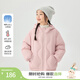 茵曼（INMAN）男女童輕薄羽絨服連帽設計冬新款兒童中大童防風(fēng)保暖外套 粉色 150