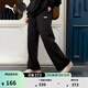 彪馬（PUMA）寬松直筒闊腿運動(dòng)褲男女情侶春季休閑純棉針織長(cháng)褲692897 黑色-01 L (180/78A)