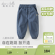 戴維貝拉（DAVE＆BELLA）兒童褲子男童春裝長(cháng)褲洋氣男寶寶童褲春季新款小童休閑褲 藏青色【現貨】 100 cm（建議身高90-100cm）