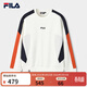 FILA 易烊千璽同款|斐樂(lè )官方男裝套頭衛衣2025冬新款休閑針織長(cháng)袖上衣 云菇白-WT L 175/96A/L