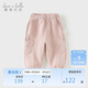 戴維貝拉【商場(chǎng)同款】女童褲子秋冬寶寶束腳褲兒童長(cháng)褲