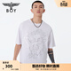 BOY LONDON【龍騰盛世】潮牌T恤春燙金龍紋時(shí)尚短袖N(xiāo)01060 白色 XS