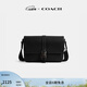 蔻馳（COACH）男士LEAGUE信使包牛皮革真皮斜挎包通勤男包 黑色