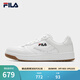 FILA 斐樂(lè )官方男鞋FX-100 摩登板鞋時(shí)尚休閑鞋運動(dòng)鞋 杰出白-BW 40.5