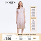 PORTS寶姿女裝夏季甜美通勤海鹽粉網(wǎng)紗刺繡連衣裙LM8D235MLP031 鹽粉色混色 XS (2)