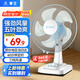華生（Wahson）電風(fēng)扇 臺扇 家用風(fēng)扇宿舍臥室臺風(fēng)扇客廳辦公室節能省電搖頭電扇學(xué)生床頭電風(fēng)扇 12吋大風(fēng)量A1201臺扇