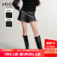 艾諾絲雅詩(shī)ARIOSEYEARS冬季新款簡(jiǎn)潔優(yōu)雅通勤百搭皮壓格黑色短褲女21023007 黑色 L