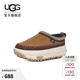 UGG春季男女同款時(shí)尚舒適休閑厚底輪胎底一腳蹬懶人鞋1155650 CTC | 栗色/陶土褐白色 36