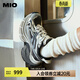 MIO【戚薇同款】米奧透氣老爹鞋厚底增高休閑運動(dòng)鞋輪胎鞋女鞋網(wǎng)面鞋 灰/白/黑色 36