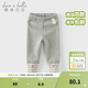 戴維貝拉（DAVE＆BELLA）加絨兒童打底褲彈力女童褲子小童休閑褲冬季新款女寶寶長(cháng)褲童褲 灰色【現貨】 110 cm（建議身高100-110cm）