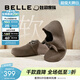 百麗（Belle）周雨彤同款枕頭吐司女鞋全包勃肯鞋新款系帶單鞋子B7Z1DCM4預售 灰色 (1代） 38 (240mm)