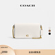 蔻馳（COACH）女士經(jīng)典標志MILA通勤斜挎包單肩包老花復古鏈條女包 B4/粉筆白色