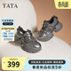 他她（TATA）繁星女鞋厚底老爹鞋增高運動(dòng)鞋輕便休閑鞋CY201 槍/灰（單里） 37