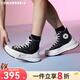 匡威（Converse）男女鞋Legacy 夾心復古厚底休閑帆布鞋高幫增高小個(gè)子情侶鞋 A00869C 黑 37.5 /5