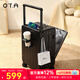 OTA前開(kāi)口行李箱女新款寬拉桿多功能登機箱小型密碼旅行箱皮箱子男 曜石黑鋁框款【前開(kāi)蓋設計+100%全新PC箱體】 20英寸 登機箱【三層PC材質(zhì)+質(zhì)檢優(yōu)于國標】