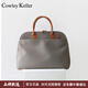 COWLEY KELLER女士手提包托特包女包通勤商務(wù)公文包女斜挎包大容量文件包電腦包 卡其色 38*11*30cm 14英寸