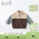 戴維貝拉（DAVE＆BELLA）童裝新款秋冬毛絨保暖兒童外套女童外衣男童衣服幼童寶寶服裝 煙藍色 90 cm（建議身高80-90cm）