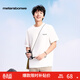 美特斯邦威T恤男士新款印花美式舒適短袖恤親膚柔軟t恤 雪白色 XL 180 100A