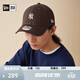 NEW ERA紐亦華MLB棒球帽新款男女情侶NY小標彎檐硬頂帽子940 14440974-深棕色 紐約洋基隊 OSFM