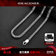 IDEAGEMER925銀肖邦鏈項鏈男士個(gè)性復古小眾痞帥歐美風(fēng)百搭編織鏈素鏈單鏈 銀肖邦鏈【50CM 】