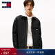 TOMMY JEANS【寬松襯衫領(lǐng)】秋冬男美式工裝翻領(lǐng)棉服夾克 【工裝風(fēng)翻領(lǐng)棉服】黑色BDS L （推薦：155-170斤）