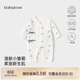 babylove新生兒連體衣春秋薄款透氣純棉初生寶寶哈衣嬰兒衣服爬服空調服