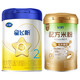 飛鶴星飛帆嬰幼兒配方奶粉2段(6-12個(gè)月) 300克+飛鶴米粉238g