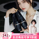 達芙妮官方單鞋女2025春夏新款樂(lè )福鞋女低跟時(shí)尚淑女穆勒鞋通勤百搭女鞋 黑色（星鉆款） 36