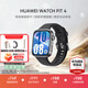華為（HUAWEI）WATCH FIT 4 華為運動(dòng)智能手表 送男/女朋友生日禮物 超輕薄大屏潮流運動(dòng)藍牙通話(huà)睡眠監測fit4 韻律黑-氟橡膠表帶-腕圍130-210mm