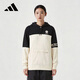 阿迪達斯（adidas）男女運動(dòng)neo情侶連帽衛衣舒適透氣寬松套HD7092 白色 L
