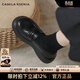 CAMILA KSENIA樂(lè )福鞋女士2026新款春季休閑百搭時(shí)尚小皮鞋學(xué)院英倫風(fēng)增高厚底鞋 黑色 37