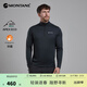 MONTANE盟泰恩Dart Zip Neck戶(hù)外長(cháng)袖T恤男圓領(lǐng)透氣抑菌登山徒步衫 BLA 黑色 XL