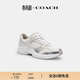 蔻馳（COACH）女士女鞋SPORT網(wǎng)面運動(dòng)鞋跑步鞋休閑鞋輕便舒適時(shí)尚簡(jiǎn)約百搭通勤 淺灰色/亮白色 37
