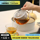 HARIO 茶壺耐熱玻璃丸型不銹鋼過(guò)濾網(wǎng)泡茶具 家用辦公功夫泡花草CHJMN 單個(gè)茶壺 300ml