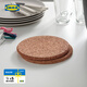 宜家（IKEA）HEAT席特軟木鍋墊防燙餐桌隔熱墊餐墊桌墊廚房神器 軟木鍋墊19cm（3件套）