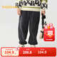 巴拉巴拉童裝男童褲子秋冬女童中大童加絨休閑褲兒童長(cháng)褲 深灰20904 140 cm