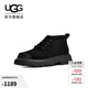 UGG秋季新款男士舒適時(shí)尚低跟系帶圓頭短筒靴子休閑短靴 1171113 BLK | 黑色 40