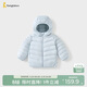 童泰（TONGTAI）寶寶羽絨服冬季嬰兒衣服外出連帽鴨絨外套兒童三防上衣藍色100cm